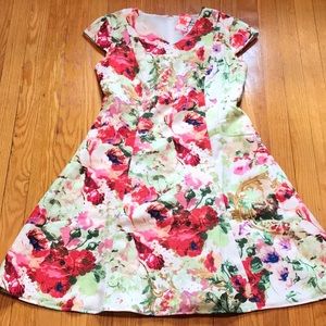 Spring floral dress